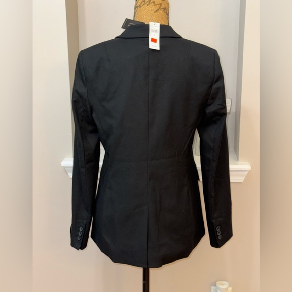 Banana Republic jacket womens 8 black business casual classic two button blazer - Picture 7 of 11